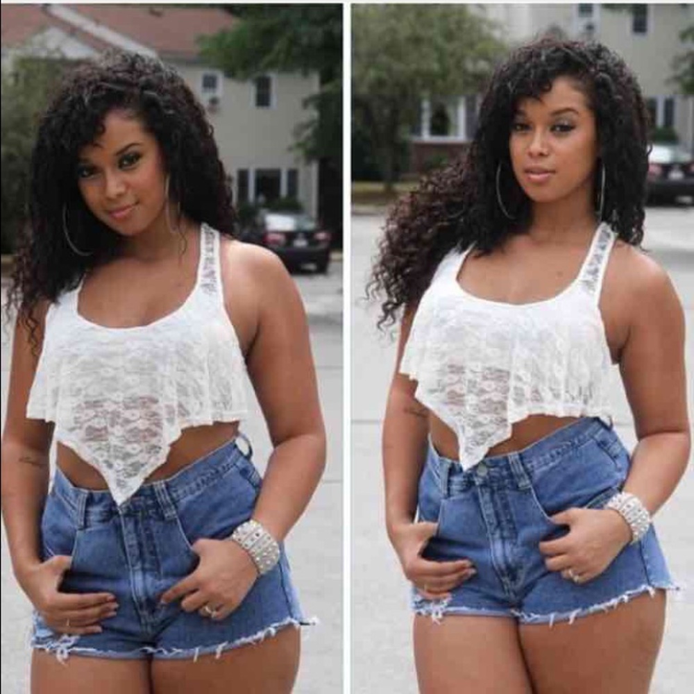 Lace crop top